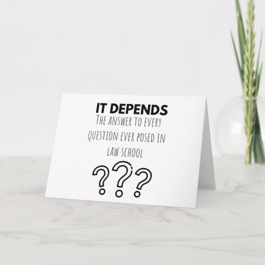 Wenskaart van advocaat kaart (Voorkant)