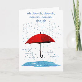 Wenskaart van alternatieve feiten voor het Raining Kaart
