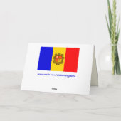 wenskaart van andorra feestdagen kaart (Achterkant)