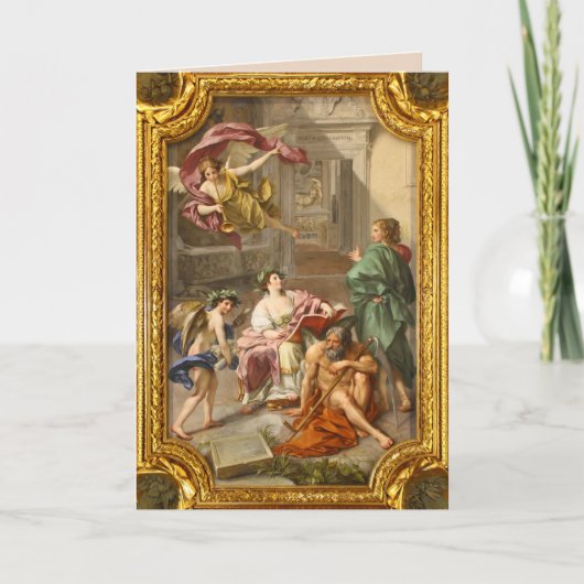 wenskaart van angel fresco kaart (Voorkant)