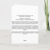 Wenskaart van Anjali/Namaskara Mudra Kaart (Achterkant)