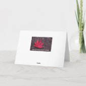 Wenskaart van aple Leaf Kaart (Achterkant)