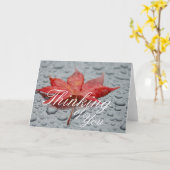 Wenskaart van aple Leaf Kaart (Gele Bloem)
