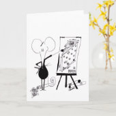 Wenskaart van architecten kaart (Gele Bloem)