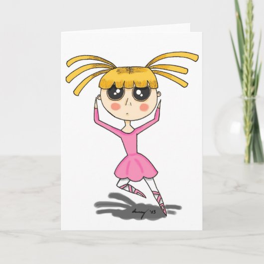 Wenskaart van Ballerina Kaart (Voorkant)