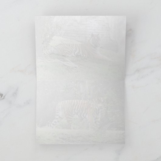 Wenskaart van Bengal Tiger Kaart (Binnen)