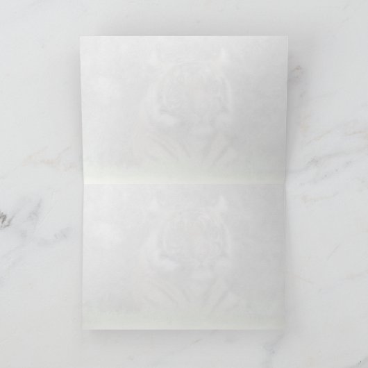 Wenskaart van Bengalen van tijger (4765) Kaart (Binnen)