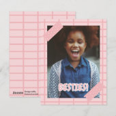 Wenskaart van Besties Galentine Feestdagenkaart (Voorkant / Achterkant)