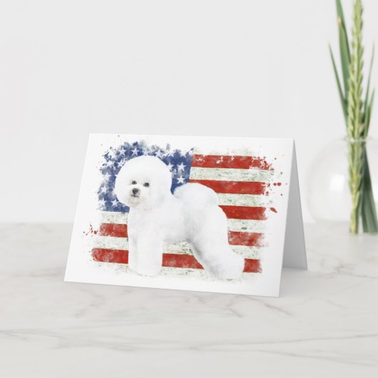 Wenskaart van Bichon Frise Kaart (Voorkant)