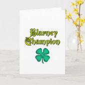 Wenskaart van Blarney Champion, verticaal Kaart (Gele Bloem)