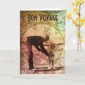 Wenskaart van Bon Voyage Kaart (Gele Bloem)