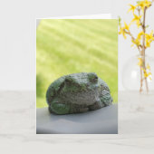 Wenskaart van boomkikker kaart (Gele Bloem)