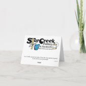 Wenskaart van boreale kippen kaart (Achterkant)