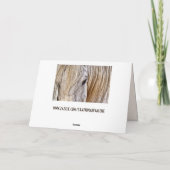 wenskaart van bruin paard feestdagen kaart (Achterkant)