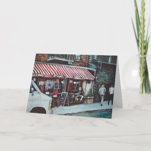 Wenskaart van Cafe Tina Kaart (Voorkant)