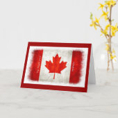 Wenskaart van Canadese vlag "Leaf l'Unifolié" Kaart (Gele Bloem)