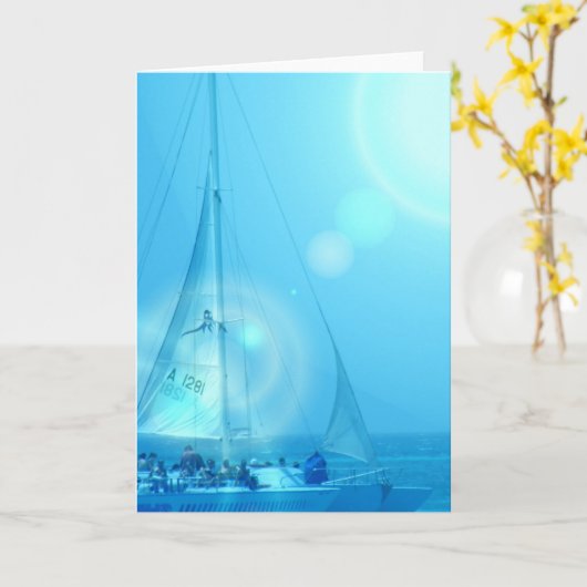 Wenskaart van Catamaran Kaart (Gele Bloem)