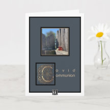 wenskaart van Covid communiqué "Ik mis je"