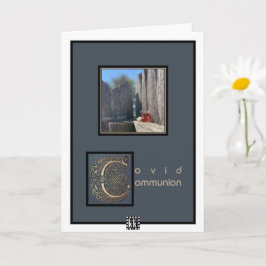 wenskaart van Covid communiqué "Ik mis je" Kaart