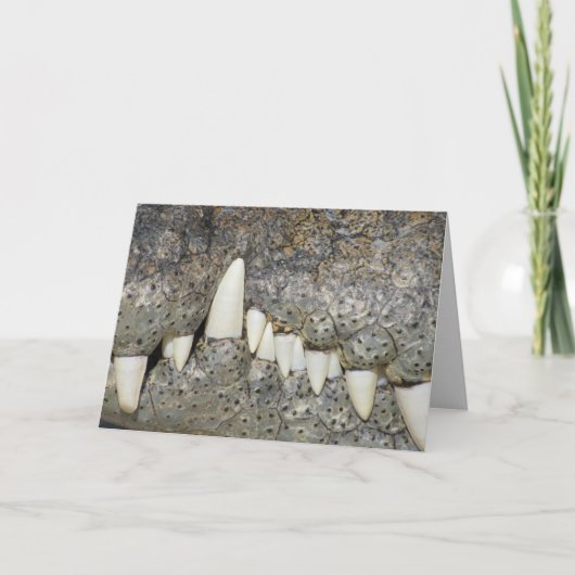 Wenskaart van Crocodile Teeth Kaart (Voorkant)