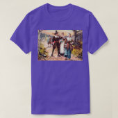 Wenskaart van  dag van de Thanksgiving Pilgrims Le T-shirt (Design voorkant)