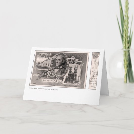 Wenskaart van de Acteur van Engeland het Grootste Kaart (Voorkant)