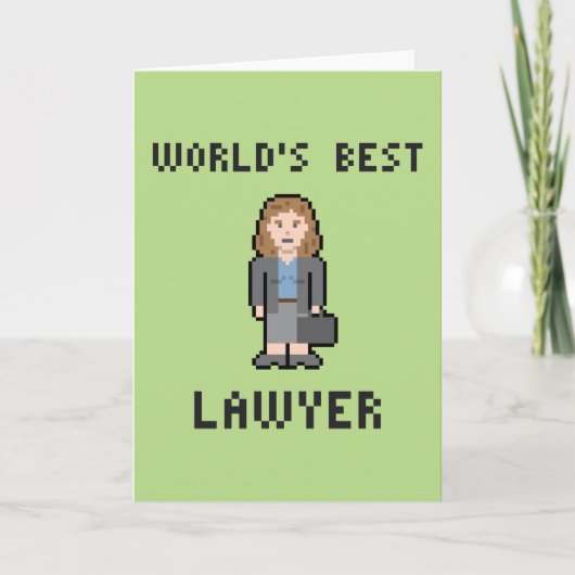 Wenskaart van de Advocaat van de Wereld van het Kaart (Voorkant)