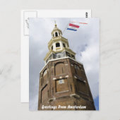 Wenskaart van de Amsterdam Tower Briefkaart (Voorkant / Achterkant)