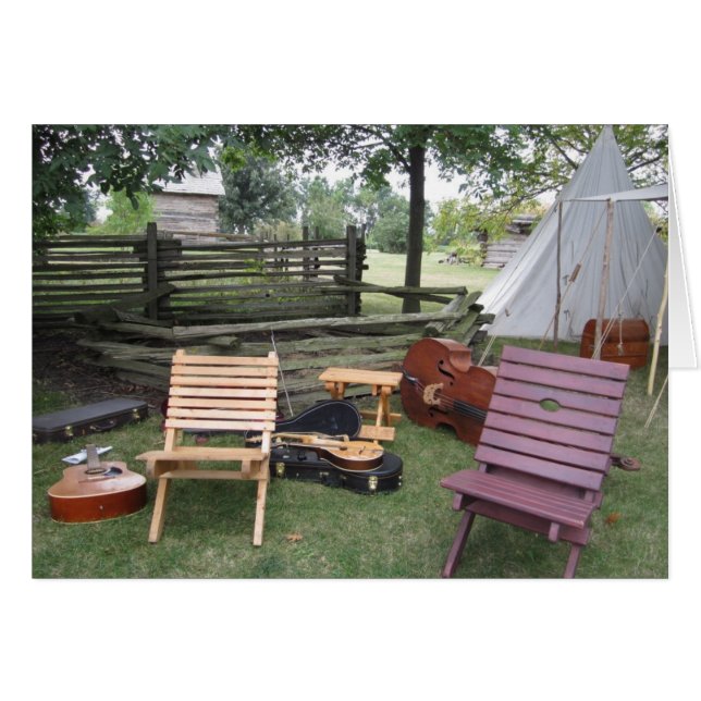 Wenskaart van de band van de muzikant (Voorkant Horizontaal)