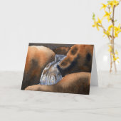 Wenskaart van de bergwateren kaart (Gele Bloem)