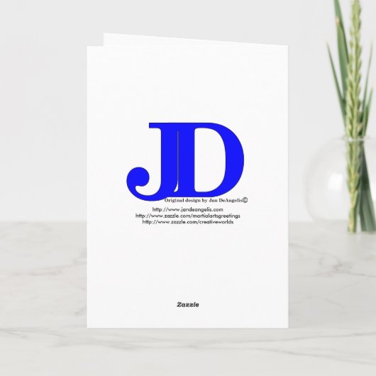 Wenskaart van de Bevordering van de Riem van de Kaart (Achterkant)