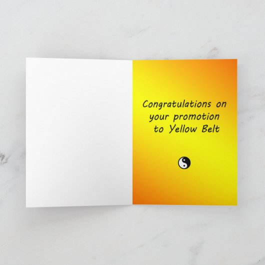 Wenskaart van de Bevordering van de Riem van de Kaart (Binnen)