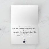 Wenskaart van de Bijl van de Kaart van de (Binnen)