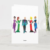 Wenskaart van de binnengasten kaart (Achterkant)