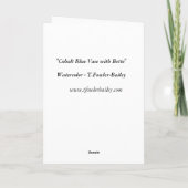 Wenskaart van de Bloemen van de Vaas van het Kaart (Achterkant)