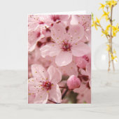 Wenskaart van de Bloesems van de Bloem van de Boom Kaart (Gele Bloem)