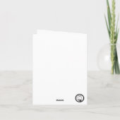 Wenskaart van de cake van het Zwarte Woud Kaart (Achterkant)