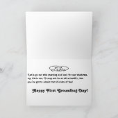 Wenskaart van de Dag Groundhog van de baby het Kaart (Binnen)