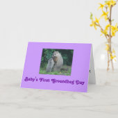 Wenskaart van de Dag Groundhog van de baby het Kaart (Gele Bloem)