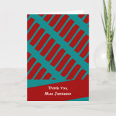 Wenskaart van de Dag van de Lerarenwaardering, tur Bedankkaart (Voorkant)