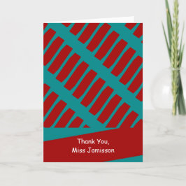 Wenskaart van de Dag van de Lerarenwaardering, tur Bedankkaart