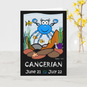 Wenskaart van de dierentuin van Cancerian Kaart (Gele Bloem)