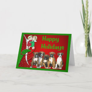 Wenskaart van de Engelen van Kerstmis van de Feestdagen Kaart