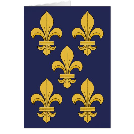 Wenskaart van de Fleur-de-lis (Voorkant)