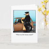 Wenskaart van de Funny National Police Week Kaart (Gele Bloem)