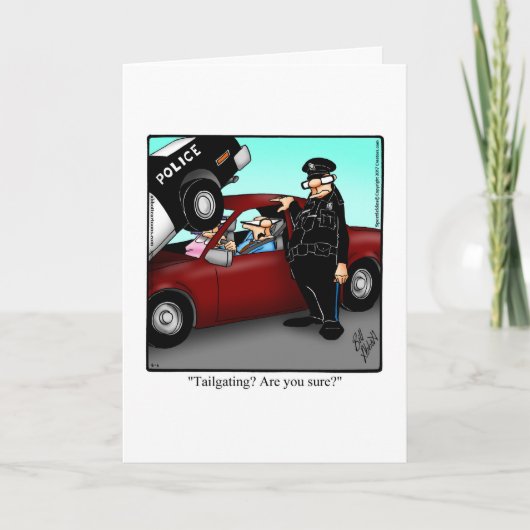 Wenskaart van de Funny National Police Week Kaart (Voorkant)