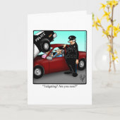 Wenskaart van de Funny National Police Week Kaart (Gele Bloem)