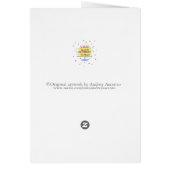 Wenskaart van de geboorte Fijne verjaardag voor u (Achterkant)