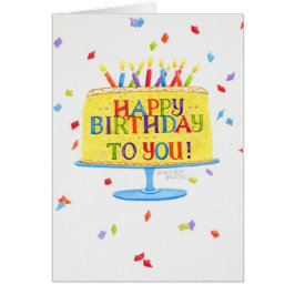 Wenskaart van de geboorte Fijne verjaardag voor u