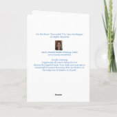 Wenskaart van de geestelijke gezondheid feestdagen kaart (Achterkant)